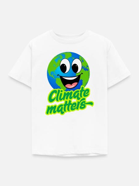 KLIMA IST WICHTIG - Kinder T-Shirt - Weiß