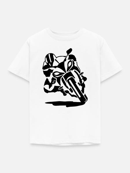 Motorrad - Kinder T-Shirt - Weiß