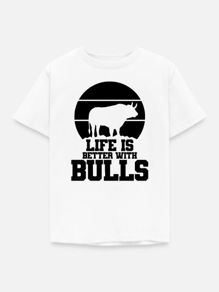 Stier Spruch Humor - Kinder T-Shirt - Weiß