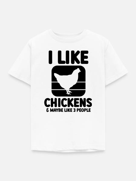 Huhn Spruch Sarkasmus - Kinder T-Shirt - Weiß