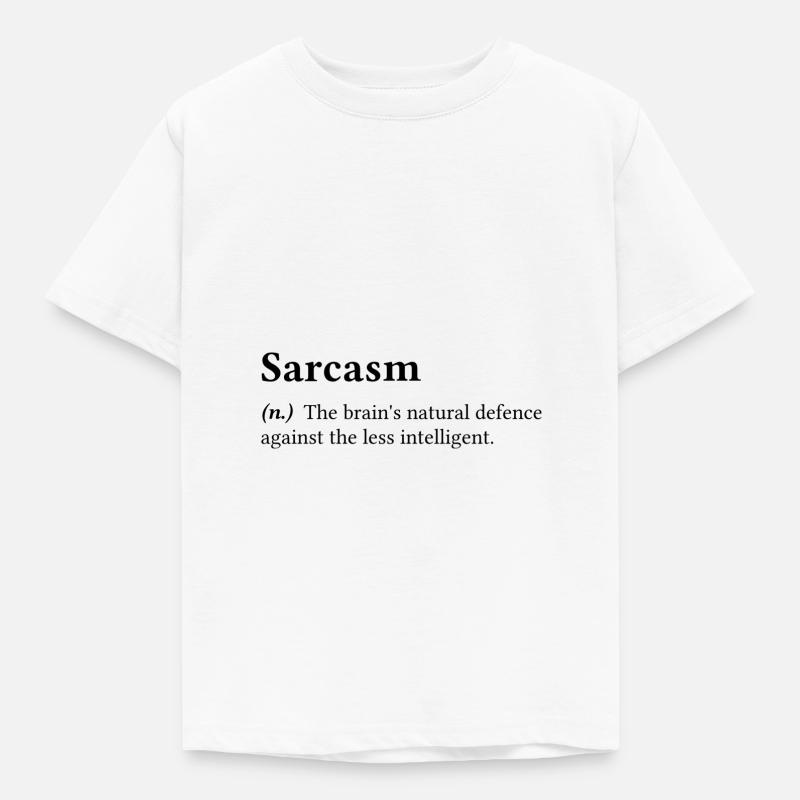 sarcasm - Kinder T-Shirt - Weiß