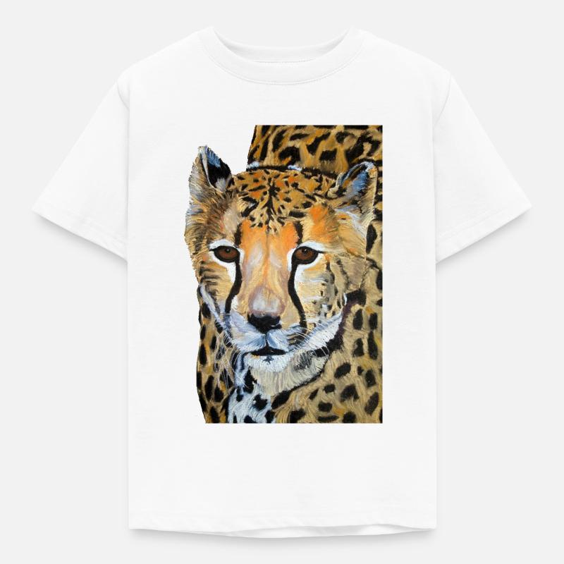 Dessin de guépard - T-shirt Enfant - blanc