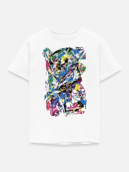 Abstrakt Malerei - Kinder T-Shirt - Weiß