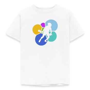 Lacrosse Intercrosse box Stock - Kinder T-Shirt - Weiß - Vorne - AI Model Kid Male (0cm)