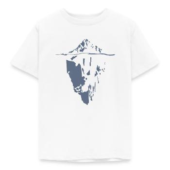 Eisberg Abstrakt Polygon Modern - Kinder T-Shirt - Weiß - Vorne - AI Model Kid Male (0cm)
