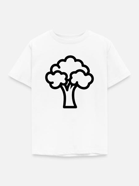 Brokkoli - Kinder T-Shirt - Weiß