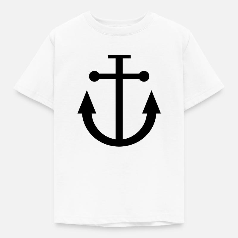 anker - Kinder T-Shirt - Weiß