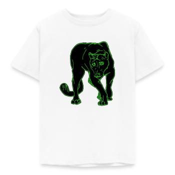Panther - Kinder T-Shirt - Weiß - Vorne - AI Model Kid Male (0cm)