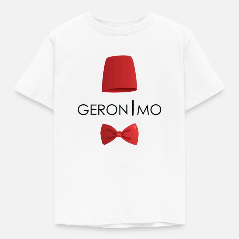 Geronimo Fez & Bowtie - Kids' T-Shirt - white