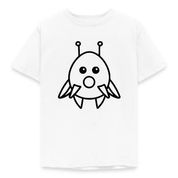 fliegende Untertasse - Kinder T-Shirt - Weiß - Vorne - AI Model Kid Male (0cm)