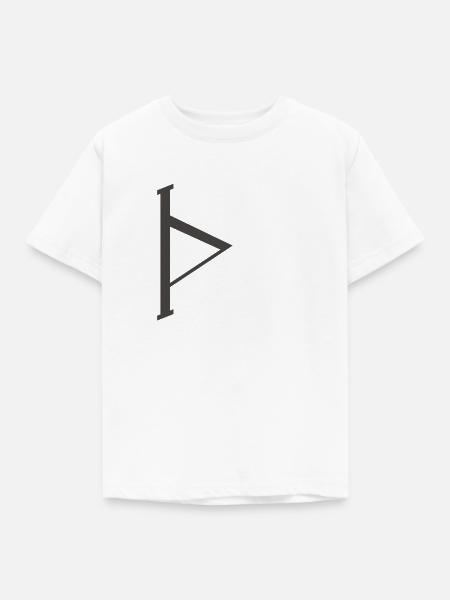 Wikinger Runen Thurisaz - Kinder T-Shirt - Weiß
