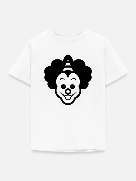 Clown - Kinder T-Shirt - Weiß