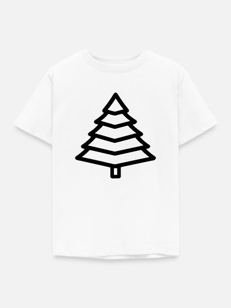 Weihnachtsbaum - Kinder T-Shirt - Weiß