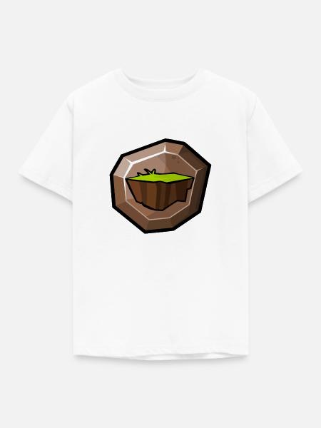 Element: Erde - Kinder T-Shirt - Weiß