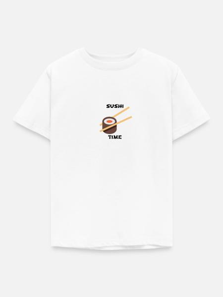 SUSHI TIME - Kinder T-Shirt - Weiß