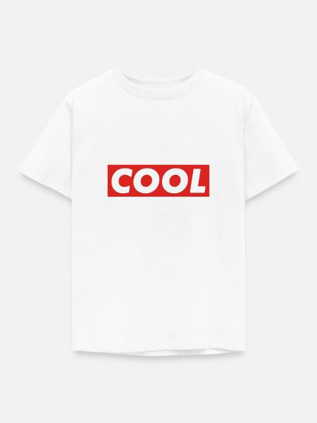 Cool - Boxlogo (Cool Bogo) - Kinder T-Shirt - Weiß