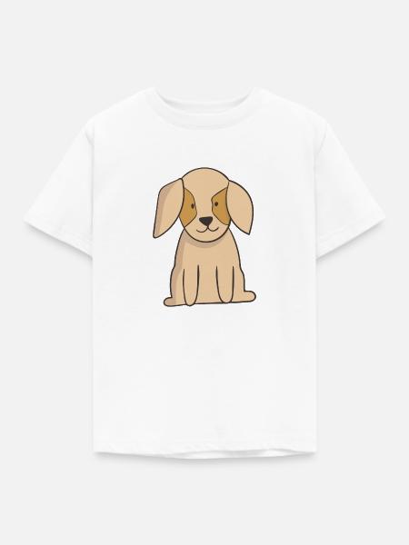 Puppy - Kinder T-Shirt - Weiß
