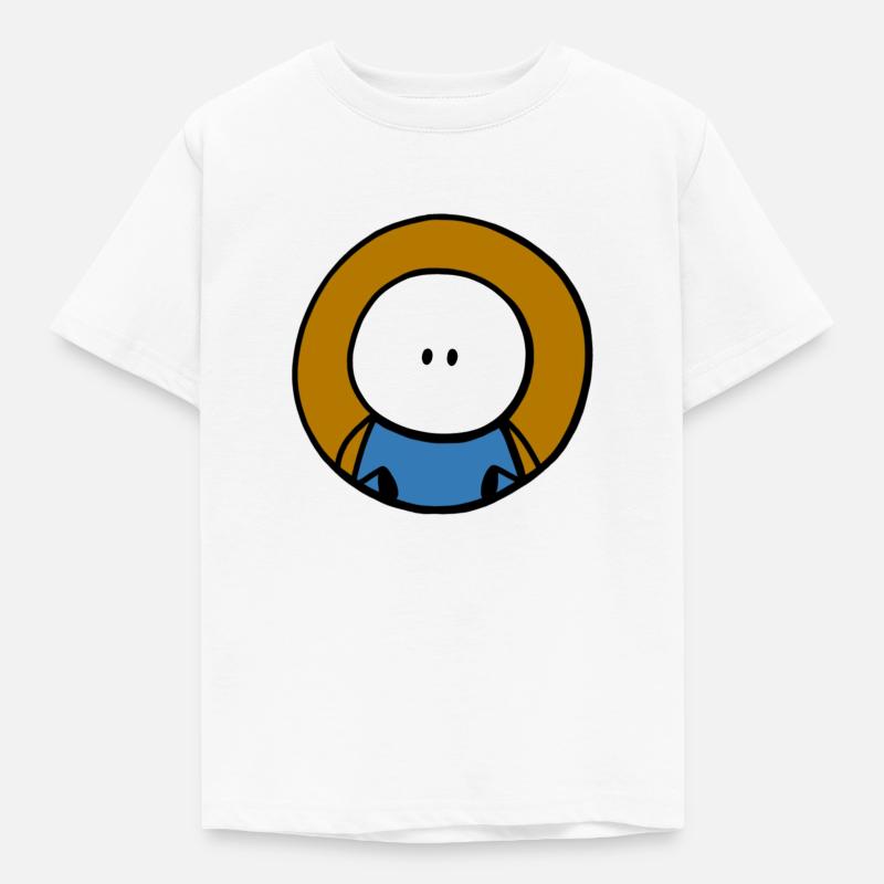 Kleiner Kopf - Kinder T-Shirt - Weiß