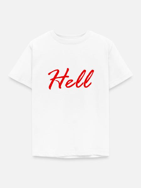 Hell / Hölle - Kinder T-Shirt - Weiß