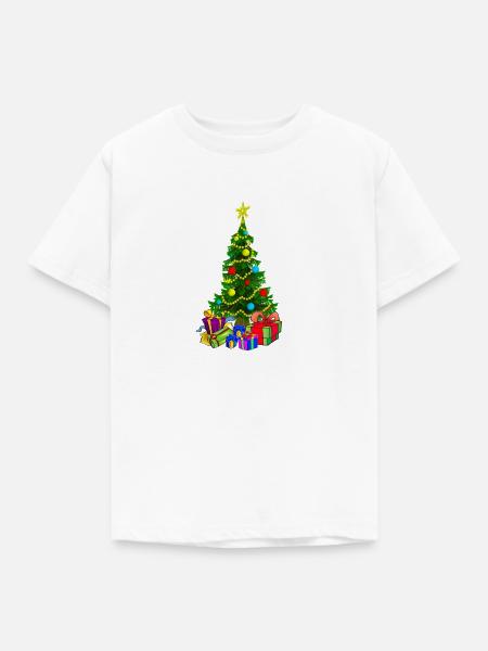 Tannenbaum - Kinder T-Shirt - Weiß