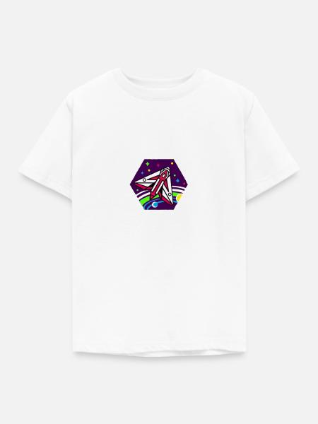 Raumschiff - Kinder T-Shirt - Weiß