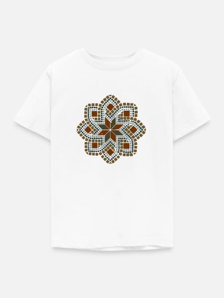 Mosaik Design - Kinder T-Shirt - Weiß