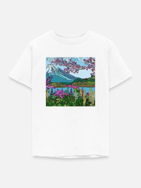 Schöne Landschaft - Kinder T-Shirt - Weiß
