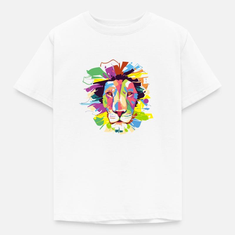 löwe - Kinder T-Shirt - Weiß