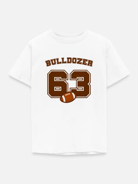 Bulldozer 63 - Kinder T-Shirt - Weiß
