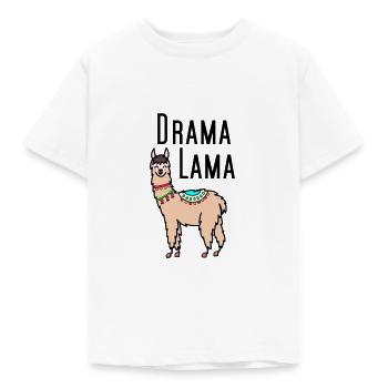drame Lama - T-shirt Enfant - blanc - Devant - AI Model Kid Male (0cm)