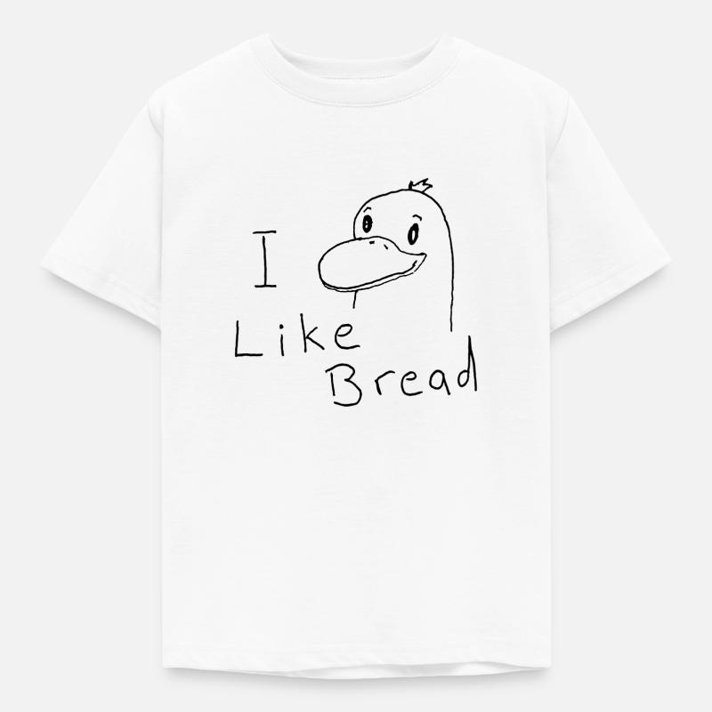 Mi piace il pane d'anatra - Maglietta per bambini - bianco