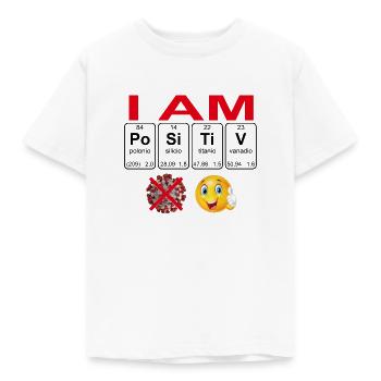 I am Positive - Kids' T-Shirt - white - Front - AI Model Kid Male (0cm)