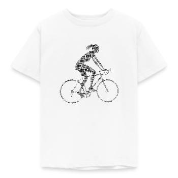 Vélo - Typographie - T-shirt Enfant - blanc - Devant - AI Model Kid Male (0cm)