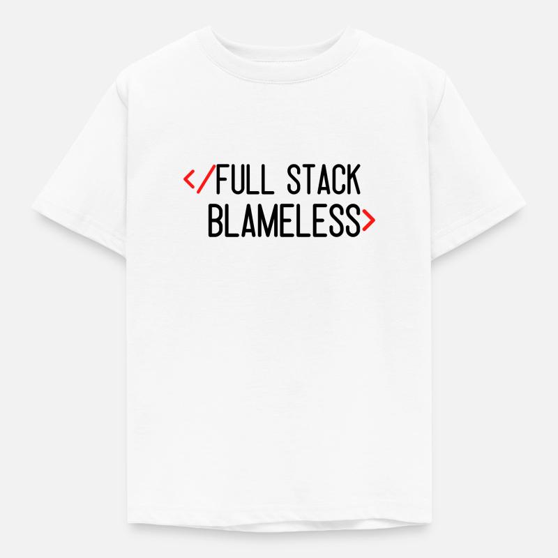 full stack blameless - Kids' T-Shirt - white