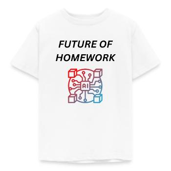 Homework AI Künstliche Intelligenz Wissen Home - Kinder T-Shirt - Weiß - Vorne - AI Model Kid Male (0cm)