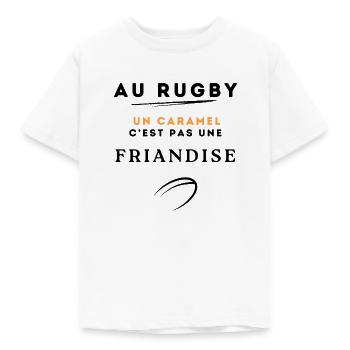 AU RUGBY CARAMEL FRIANDISE - T-shirt Enfant - blanc - Devant - AI Model Kid Male (0cm)