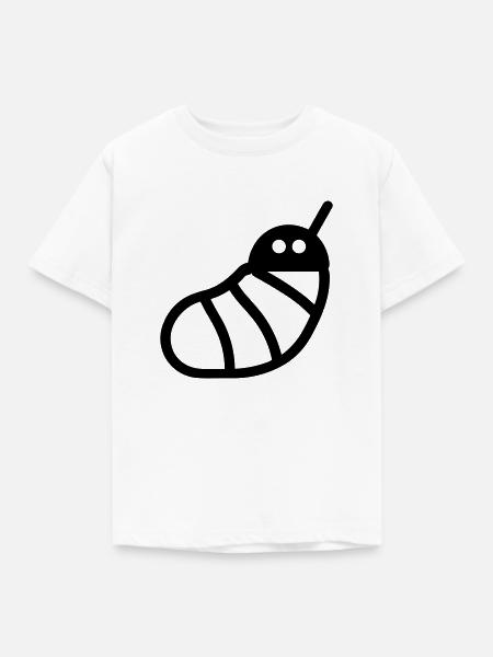 Raupe - Kinder T-Shirt - Weiß