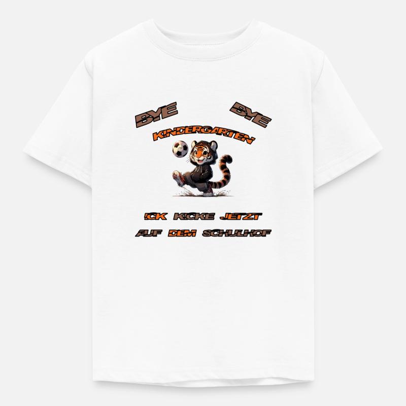 kickeschulhoftiger - Kinder T-Shirt - Weiß