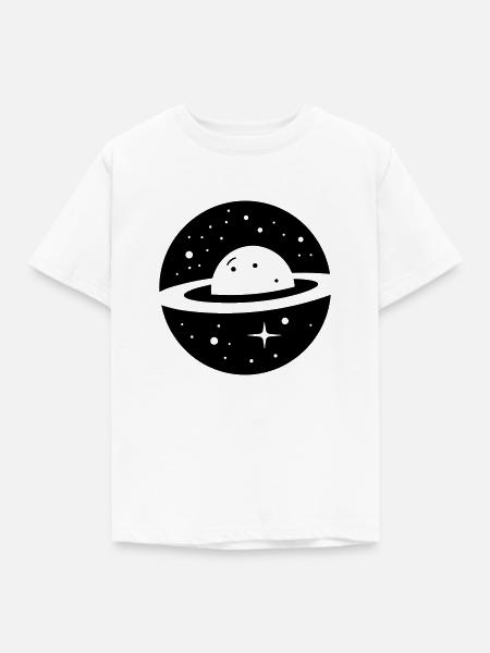 Planet - Kinder T-Shirt - Weiß