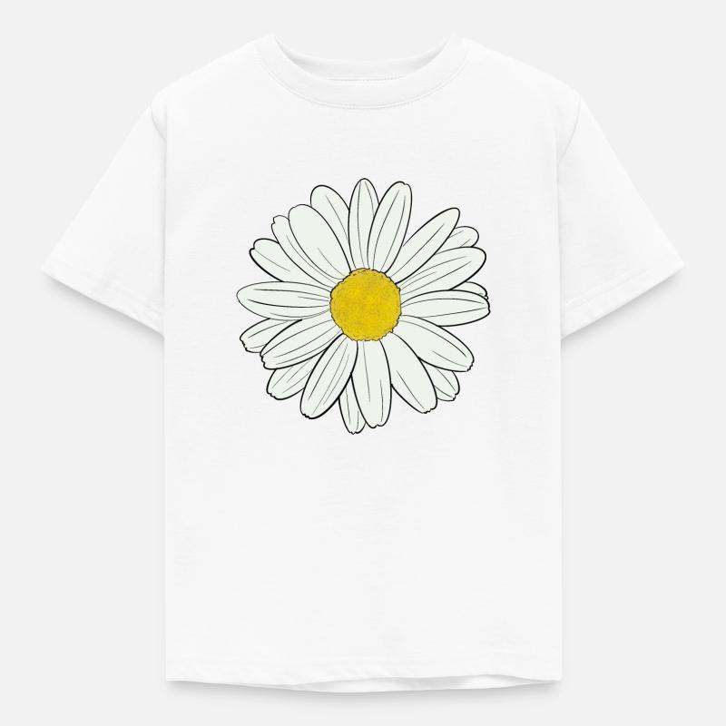 Gänseblümchen - Kinder T-Shirt - Weiß
