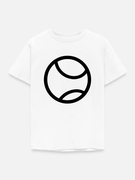 Tennisball - Kinder T-Shirt - Weiß