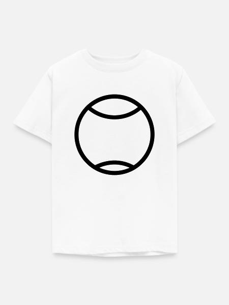 Tennisball - Kinder T-Shirt - Weiß