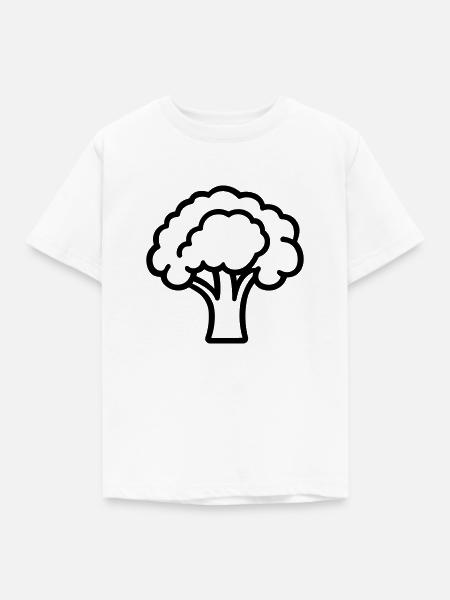 Brokkoli - Kinder T-Shirt - Weiß