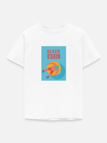 Beach Mode - Kinder T-Shirt - Weiß