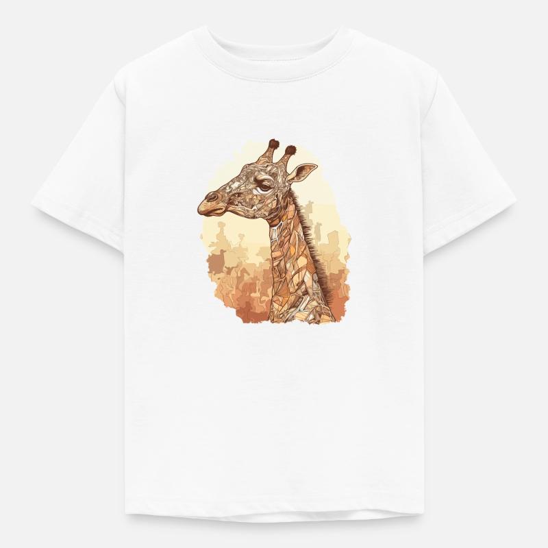 Giraffe - Kinder T-Shirt - Weiß