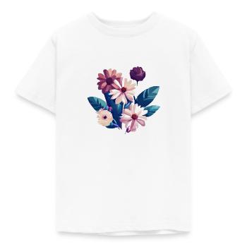 Fleurs, bouquet, fleuristerie, pépinière - T-shirt Enfant - blanc - Devant - AI Model Kid Male (0cm)