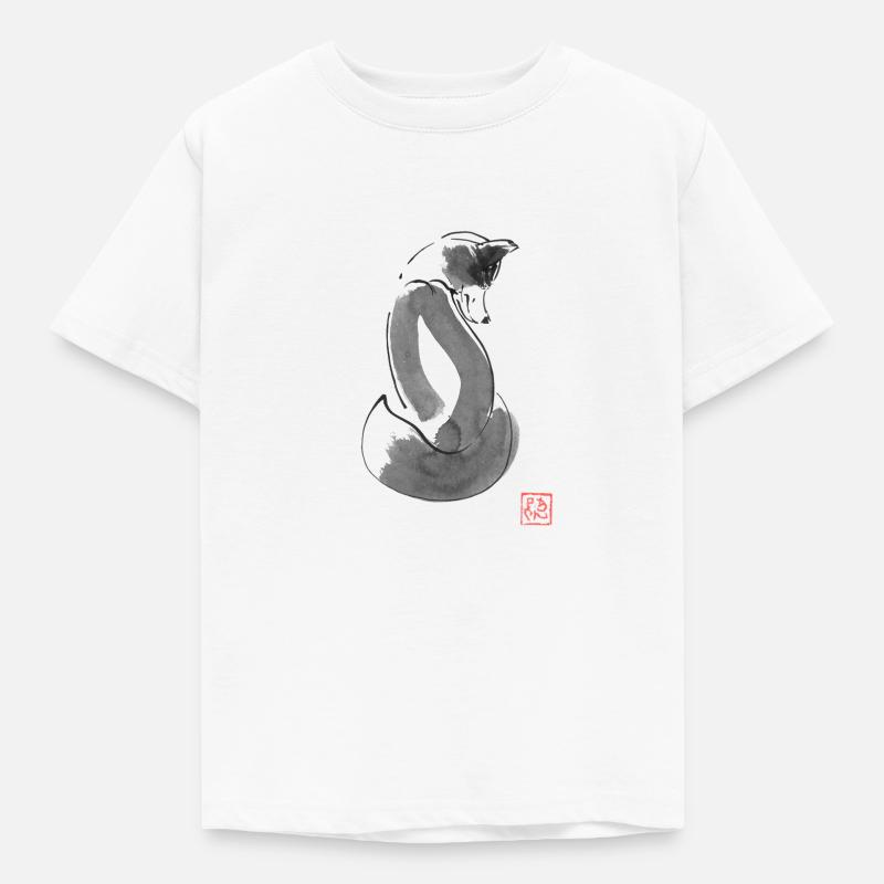 Fuchs Einfach - Kinder T-Shirt - Weiß