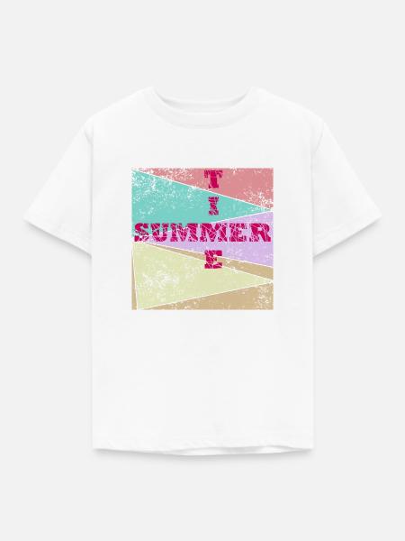 Sommerzeit - Kinder T-Shirt - Weiß