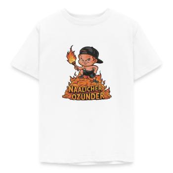 Naalicher Ozünder Naila Oberfranken Retroshirt - Kinder T-Shirt - Weiß - Vorne - AI Model Kid Male (0cm)