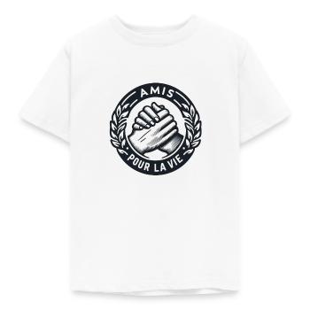 Amis pour la vie - T-shirt Enfant - blanc - Devant - AI Model Kid Male (0cm)